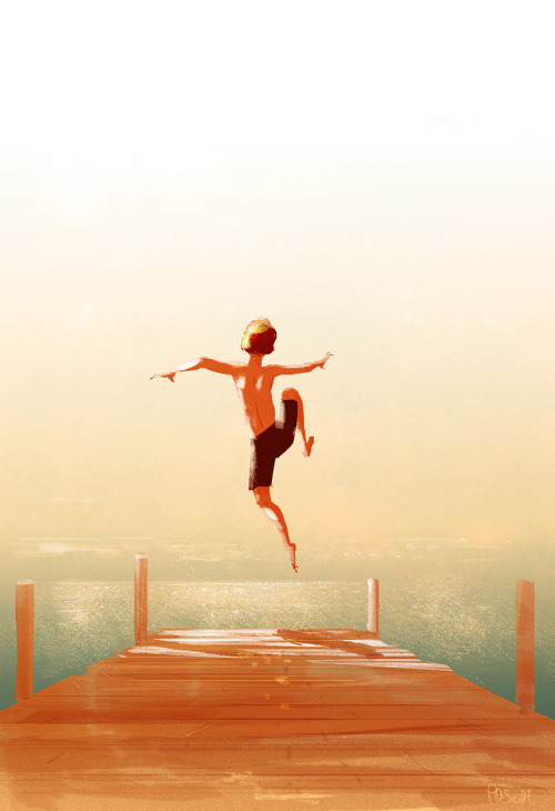 pascal-campion-drawing-illustration-jump-child-youth-memories